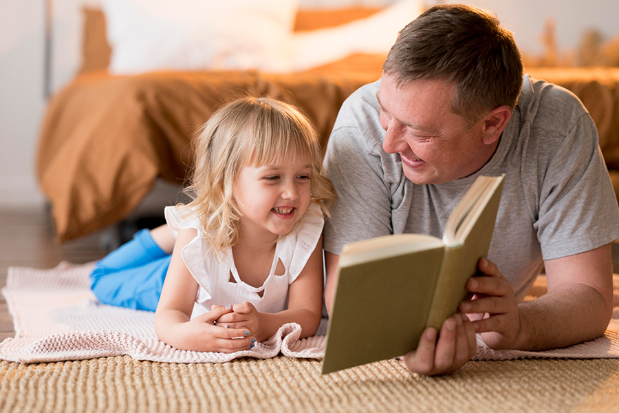Ouder en kind lezen